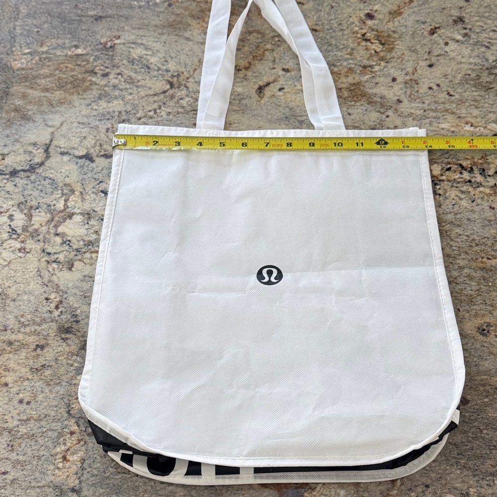 White LULulemon Tote Bag with Logo